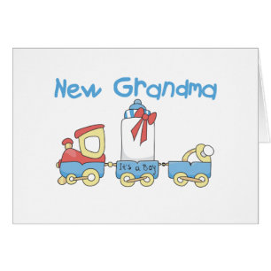 New Grandma of Boy-Train Tshirts and Gifts