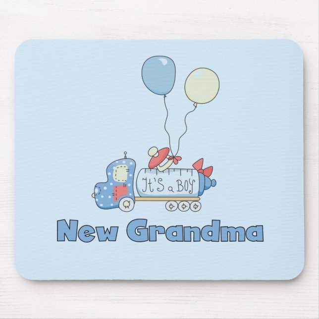 New Grandma of Boy Truck Tshirts and Gifts Mouse Mat (Front)