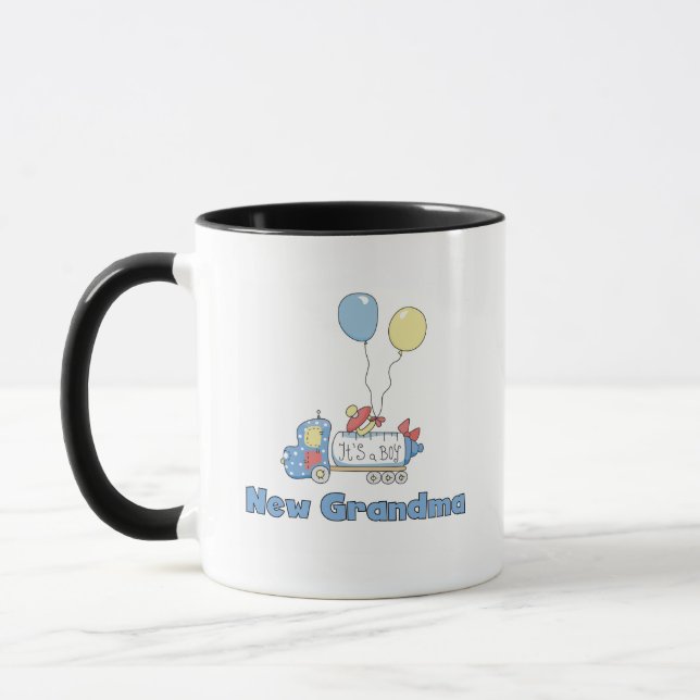 New Grandma of Boy Truck Tshirts and Gifts Mug (Left)