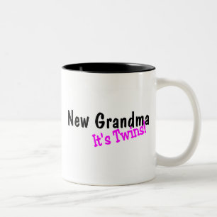 New Grandma Of Twins Two-Tone Coffee Mug