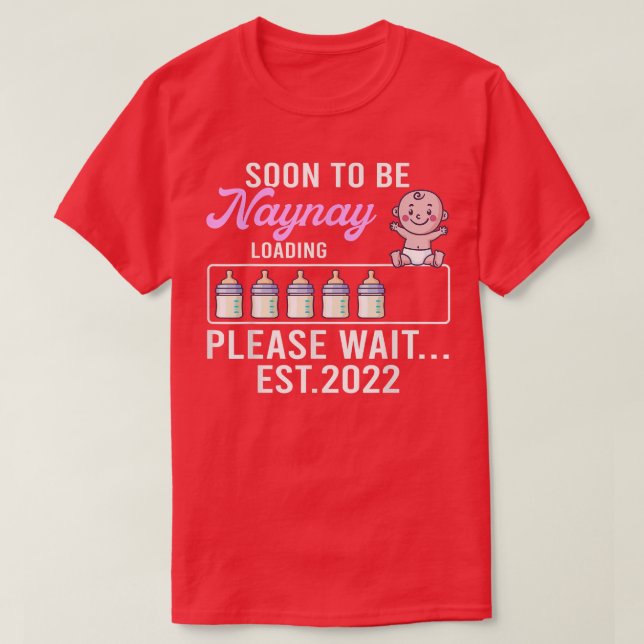 New Grandma , Pregnancy Announcement Soon To Be Na T-Shirt (Design Front)