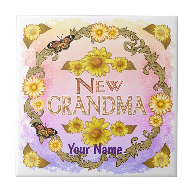 New Grandma  Tile (Front)