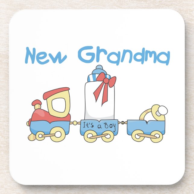 New Grandma-Train Gifts Coaster (Front)