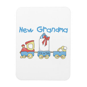 New Grandma-Train Gifts Magnet