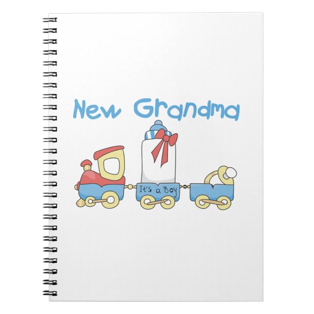 New Grandma-Train Gifts Notebook (Front)
