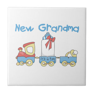 New Grandma-Train Gifts Tile