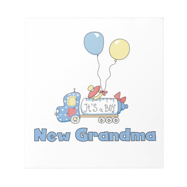 New Grandma Truck It's a Boy Gifts Notepad (Front)