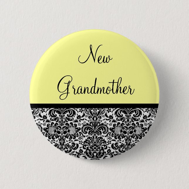 New Grandmother 6 Cm Round Badge (Front)