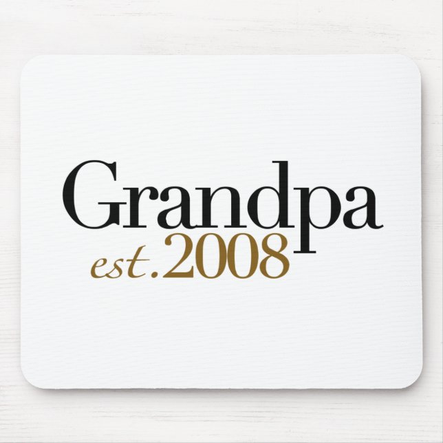 New Grandpa Est 2008 Mouse Mat (Front)