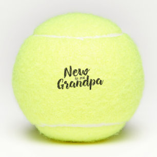 New Grandpa Est. 2018 Funny Novelty Tennis Balls