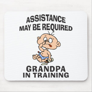 New Grandpa In Training Mouse Mat