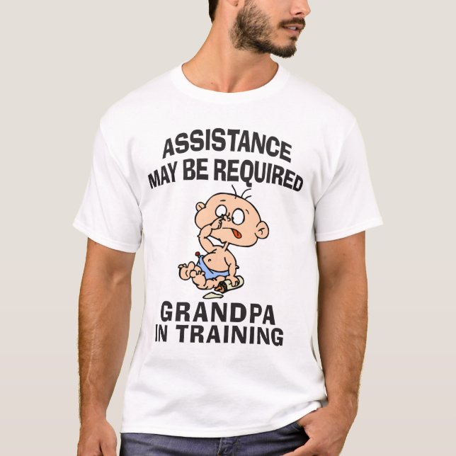 New Grandpa In Training T-Shirt (Front)