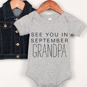 New Grandpa Personalised Pregnancy Announcement Baby Bodysuit