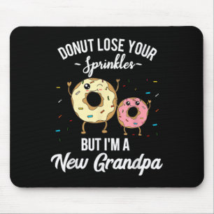 New Grandpa Pregnancy Reveal Funny Meme Baby Annou Mouse Mat