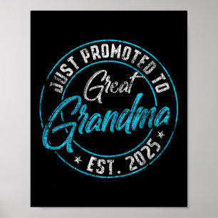New Great-grandma First Time 2025 Promoted Vintage Poster