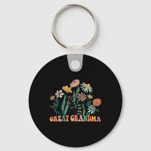 New Great Grandma Wildflower First Birthday & Key Ring