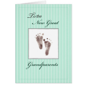 New Great Grandparents of Baby, Neutral Footprint