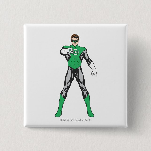 New Green Lantern 4 15 Cm Square Badge (Front)
