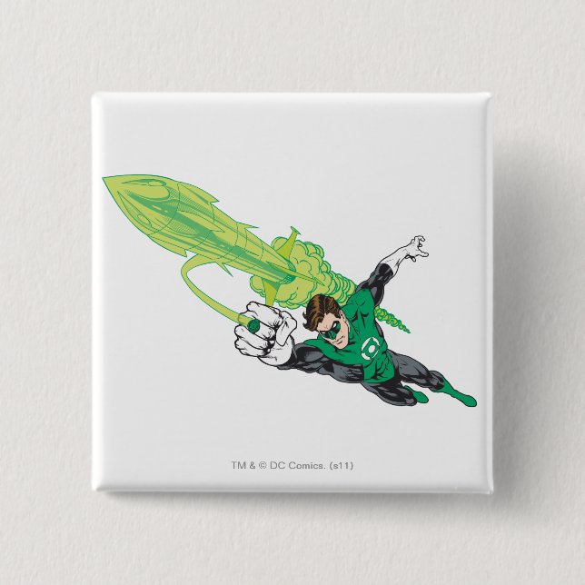 New Green Lantern 5 15 Cm Square Badge (Front)