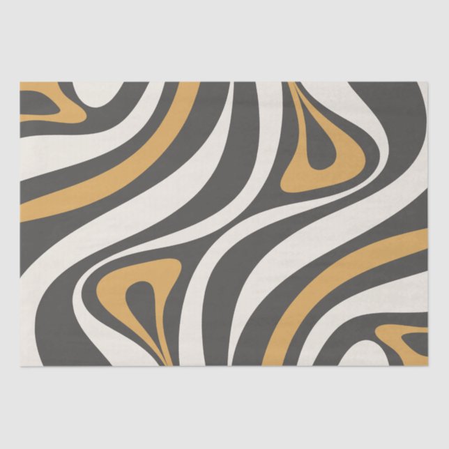 New Groove Retro Abstract Pattern Tissue Paper (Front)