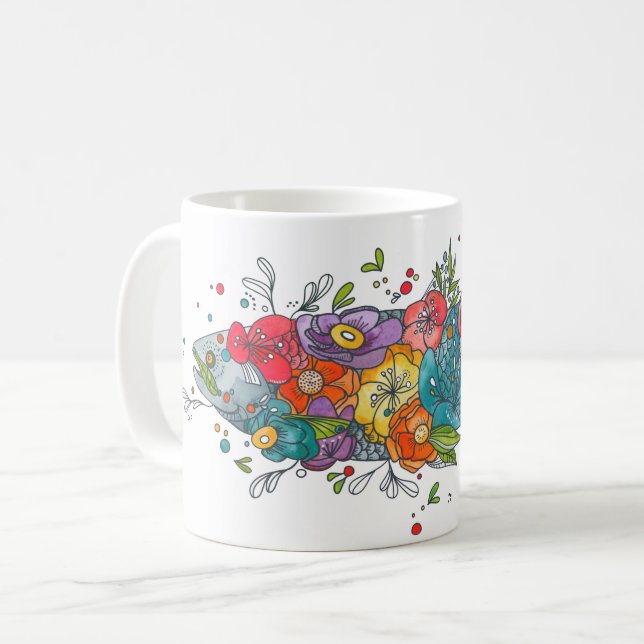 New Growth Salmon Coffee Mug (Front Left)