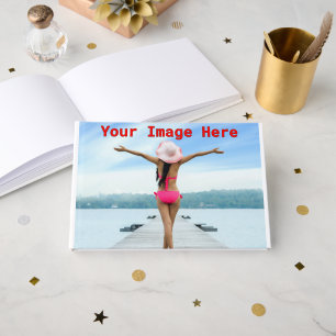 NEW! Guestbook - Rose Gold Foil - 9" x 6" - White