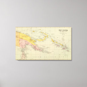 New Guinea and Solomon Islands Canvas Print