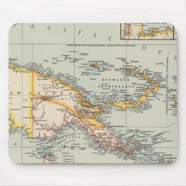New Guinea, Papuan Archipelago Mouse Mat (Front)