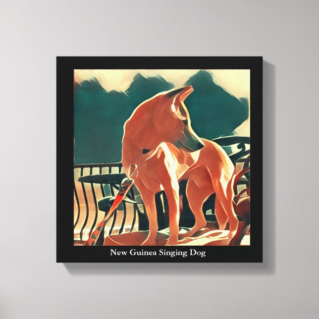 New Guinea Singing Dog Canvas Art (Front)