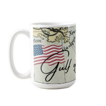 New GULF OF AMERICA name on US Map w American Flag