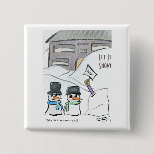 New Guy 15 Cm Square Badge