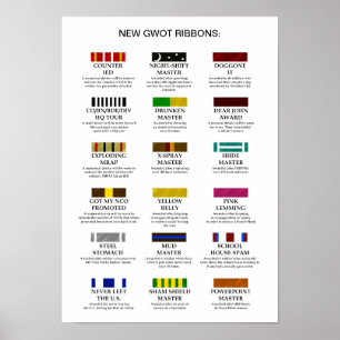New GWOT Ribbons Poster
