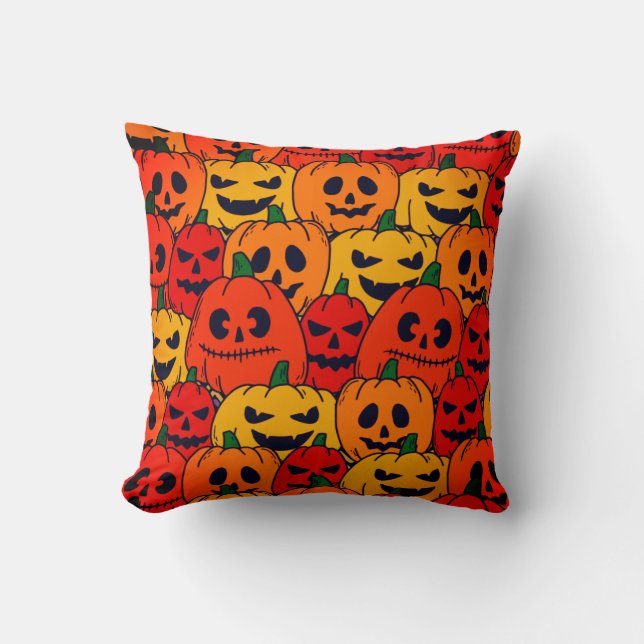 New Halloween Spooky Pumpkin Cushion (Front)
