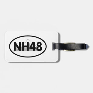 New Hampshire 48 Oval Luggage Tag