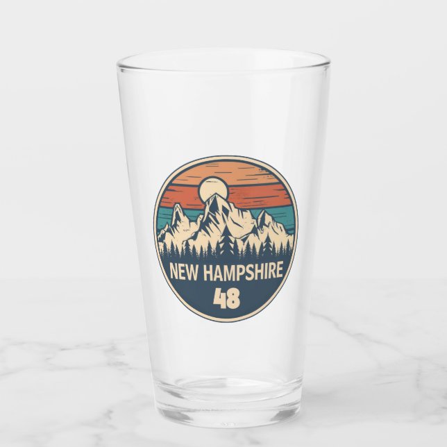 New Hampshire 48 Sunset Glass (Front)