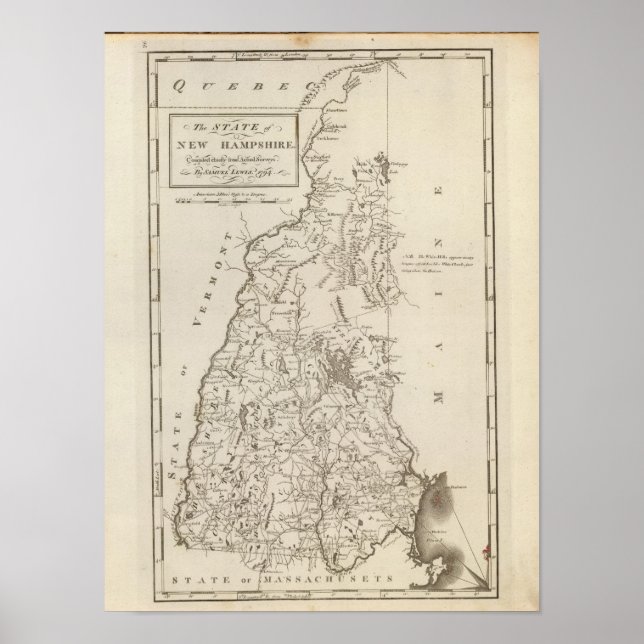 New Hampshire 4 Poster (Front)