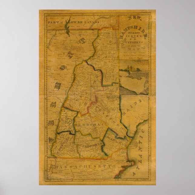 New Hampshire 4 Poster (Front)