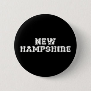 New Hampshire 6 Cm Round Badge