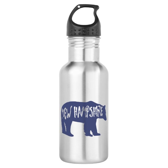 New Hampshire Bear 532 Ml Water Bottle (Front)