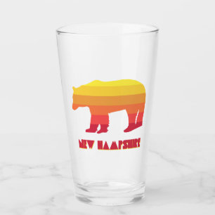 New Hampshire Bear Glass