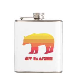 New Hampshire Bear Hip Flask