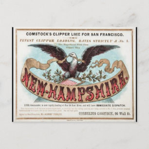 New Hampshire Clipper Sailing  Postcard