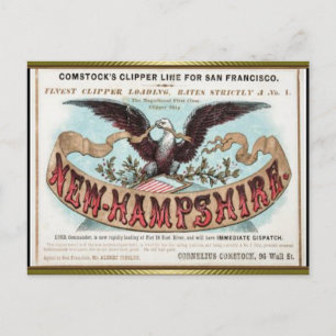 New Hampshire Clipper Sailing  Postcard