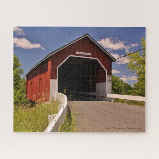New Hampshire Covered Bridge Jigsaw Puzzle Zazzle.co.uk