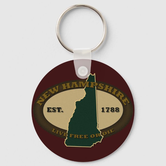 New Hampshire Est 1788 Key Ring (Front)