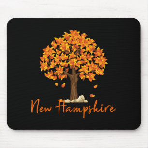 New Hampshire Fall Foliage Autumn Rustic Maple Oak Mouse Mat