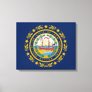 New Hampshire flag Canvas Print