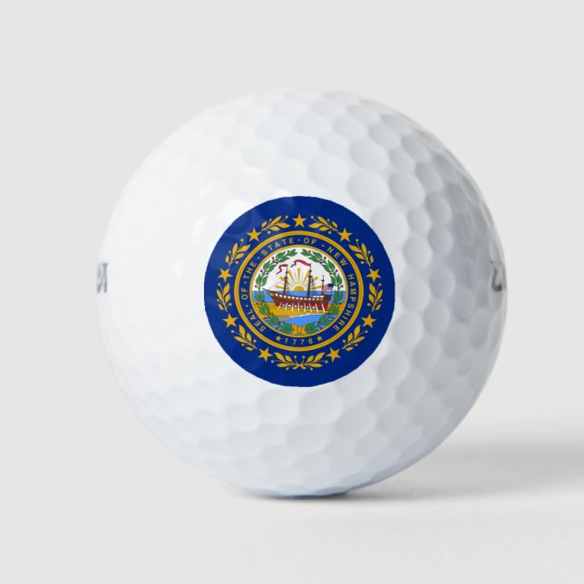 NEW HAMPSHIRE FLAG GOLF BALLS (Front)