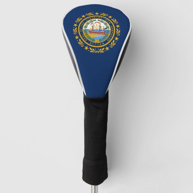 New Hampshire flag Golf Head Cover (Front)