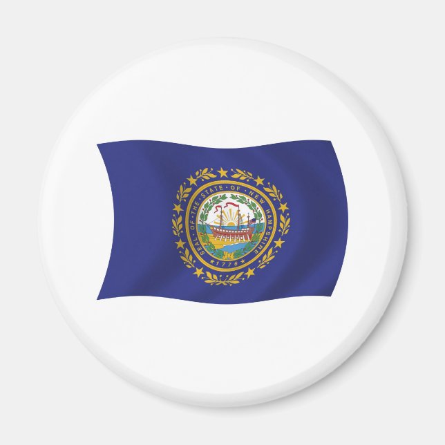 New Hampshire Flag Magnet (Front)